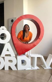 Record TV Goiás recebe visitantes com peça exclusiva para fotos e vídeos (Record TV Goiás )